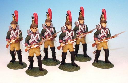 F17C14 - 17th Regiment of Dragoons (dismounted) - 6  Advancing (6 figures)