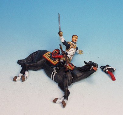 FHG9 - Imperial Guard, Horse Grenadiers - Trooper, with wounded Horse 