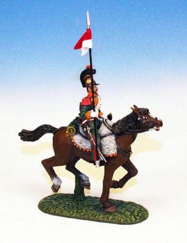 FLL1 - French Light Cavalry - Lancers of the Line - Trooper, lance at attention