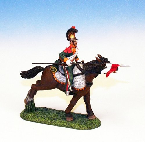 FLL2 - French Light Cavalry - Lancers of the Line - Trooper, lance flat close into body