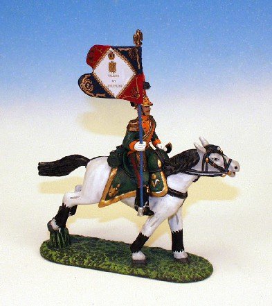 FLL7 - French Light Cavalry - Lancers of the Line - Standard bearer, with Standard