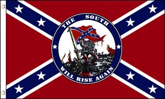 FR004 - Confederate Flag - The South will Rise Again - EN STOCK