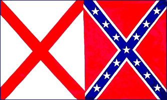 FR046 - Alabama Rebel Flag - Drapeau confédéré de l'Alabama - EN STOCK