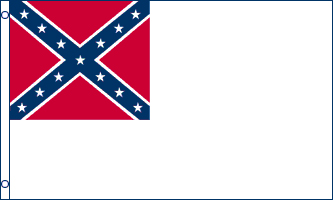 FR072 - 2nd-Confederate - La « The Stainless Banner » (« Bannière sans taches ») est le deuxième drapeau confédéré, officialisé le 1er mai 1863 - EN STOCK