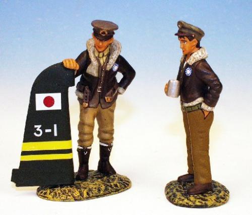 FT1- Air Wars 1939-1945 - Two Flying Tigers with Zero tail 