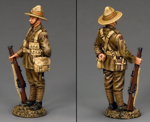 FW182 - New Zealander Stand-at-Ease with his Lee Enfield Rifle
