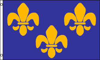 Fleur de lys - Drapeau de l'île de France - EN STOCK