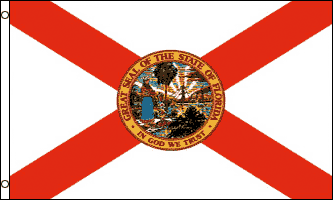 Florida Flag - Drapeau de l'état américain de FLORIDE - EN STOCK