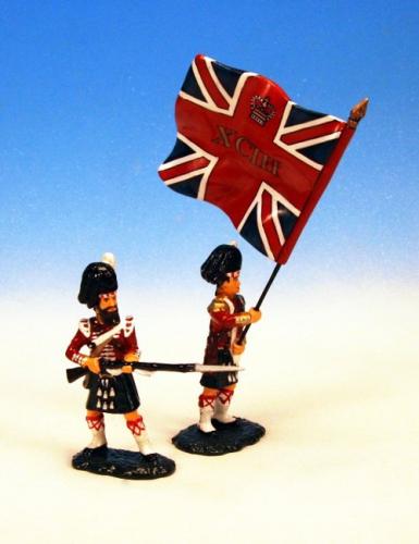 Frontline - CW3 - 93rd Highlanders, Battle of Balaclava, King's Colour with NCO 