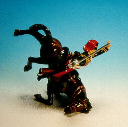 Frontline - PAO10 - Charge of the Light Brigade, 11th Hussars (Prince Alberts Own), Trooper, wounded falling from collapsing horse