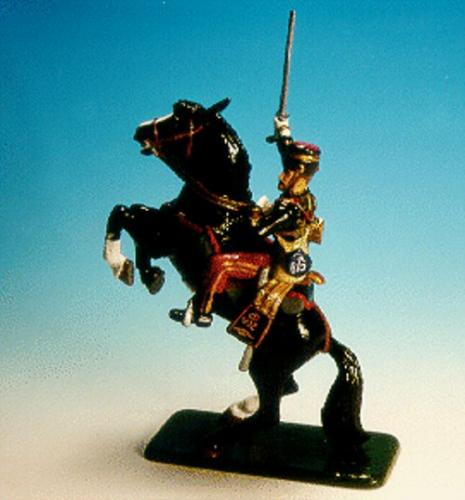 Frontline - PAO6 - Charge of the Light Brigade, 11th Hussars (Prince Alberts Own), Officer, on rearing horse