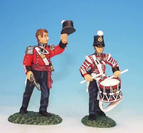 Frontline - QOF7 - 50th Regiment of Foot (Queens Own), Battle of Balaclava, Officer and Drummer