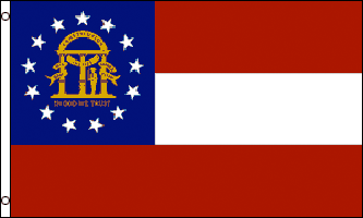 Georgia Flag - Drapeau de l'état américain de GEORGIE - EN STOCK
