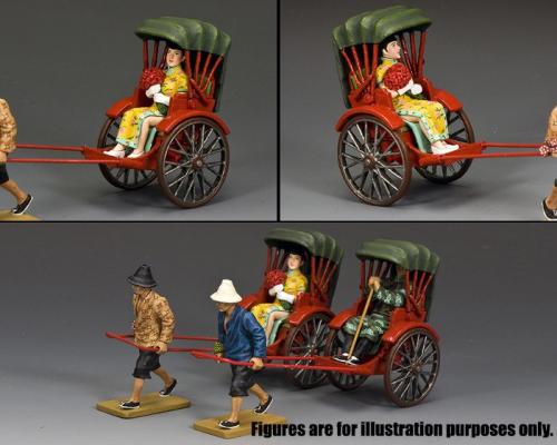 HK290G - Chinese Lady Rickshaw Passenger (Gloss - Matt) 