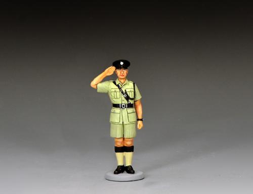 HKY031 - RHKP Saluting Inspector at Attention