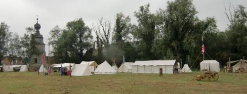 Havré 2014 - vue d'un campement 