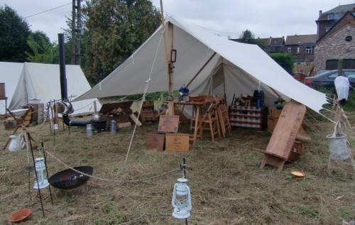 Havré 2014 - vue du campement des Texas Rangers 