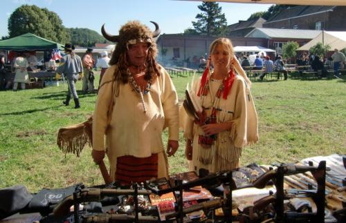 Havré 2015 - Stand du Royaume du Soldat avec le grand sorcier