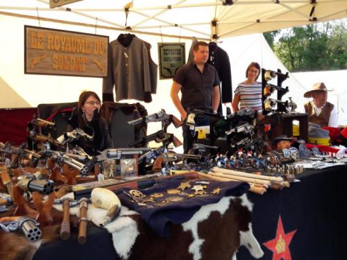 Havré 2018 - Stand du Royaume du Soldat, Lisa, Guillaume, Laura et Jean-Louis