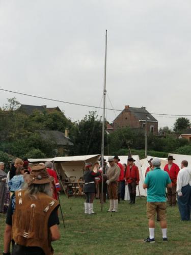 Havré 2019 - Camp ... Cérémonie du lever du drapeau sudiste 