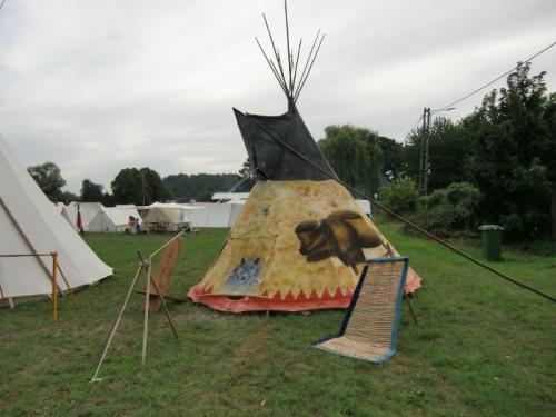 Havré 2019 - Camp ... tipi bison