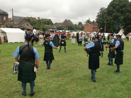 Havré 2021 - Ouverture avec le groupe Caber Feidh Pipe Band (Nos écossais d'Obourg) 