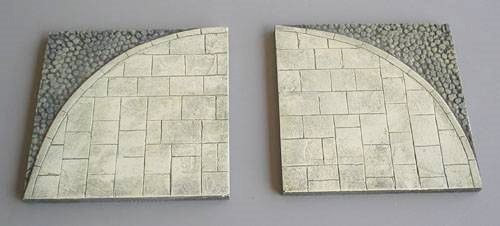 JG Miniatures - AHPC - Pavement corner x 2