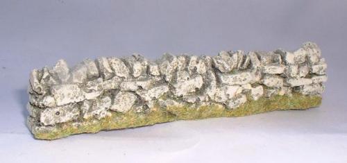 JG Miniatures - C08a - straight dry stone wall -1-32 