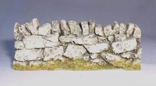 JG Miniatures - C08b - 3 straight dry stone wall