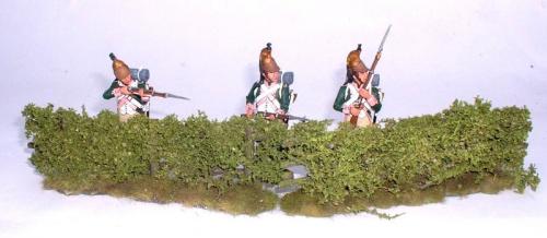 JG Miniatures - C14 - Low field hedge pack of 2 - diorama avec figurines King and Country au 1-30ème