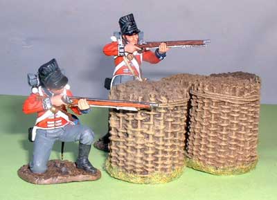 JG Miniatures - M10 - Round Gabion - diorama avec figurines de King and Country au 1-30ème 