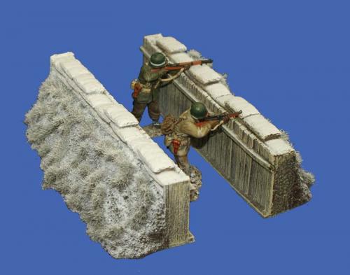 JG Miniatures - M14 a - Slit Trench Set (Winter)