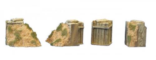 JG Miniatures - M15B - Trench corners(Sand)