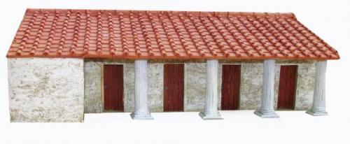 JG Miniatures - M43 j - Roman fort barrack facade with columns