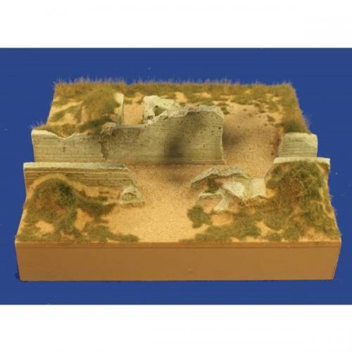 JG Miniatures - M52 a - D-day foreshore section with ruined bunker