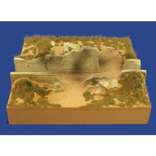 JG Miniatures - M52 b - D-day cliff section with machine gun nest