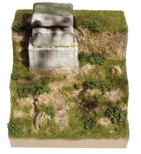 JG Miniatures - M52 e - D-day cliff with concrete bunker