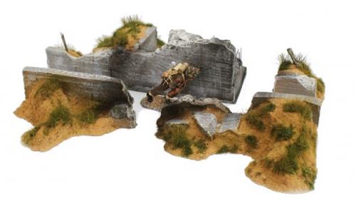 JG Miniatures - M53 c - Ruined bunker trench set