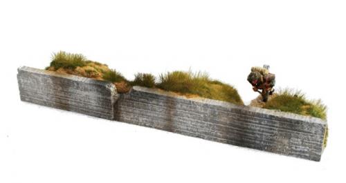 JG Miniatures - M53 d - Sea wall trench side