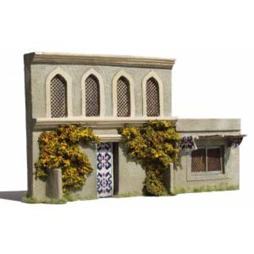 JG Miniatures - N06 - 1st floor asian or indian building with arched windows