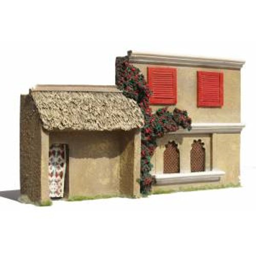 JG Miniatures - N08 - 1st floor asian or indian buildingwith louvre