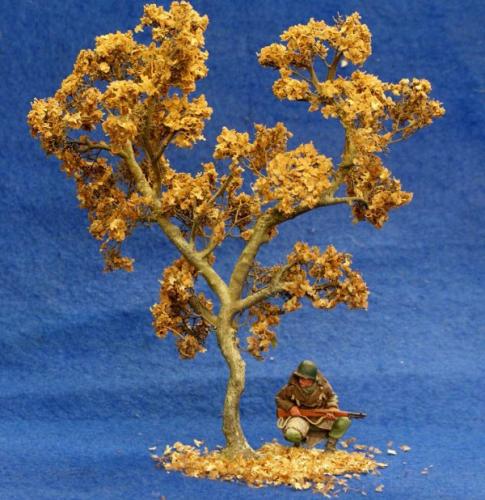 JG Miniatures - S02B - Small Oak Tree in autumn (petit chêne en automne)