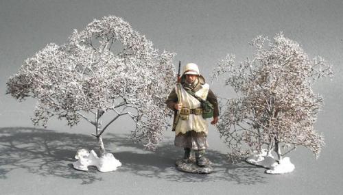 JG Miniatures - S08D - Tall winter bush (grand buisson d'hiver)