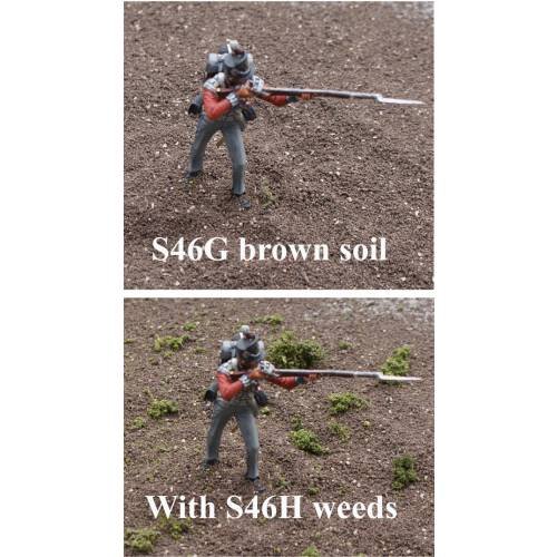 JG Miniatures - S46G  & S46H - Plastic soil (sol en matière plastique)