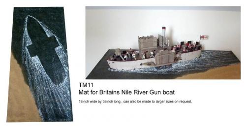 JG Miniatures - TM11 - Gun Boat Mat