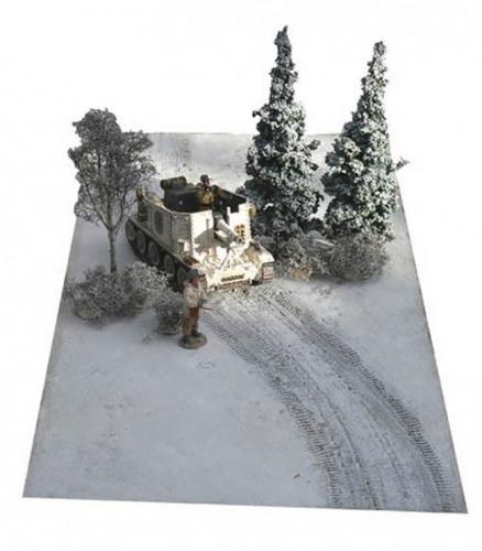 JG Miniatures - FM4 - Snow mat with tank tracks