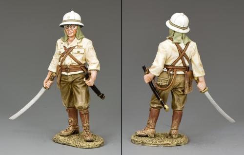JN027 - Japanese Standing Officer with Sword Drawn