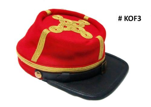  KOF3 - Képi d'officier (4 lignes brodées) pour marcheurs - EN STOCK (taille M = 56/57 et L = 58/59)