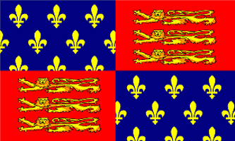 King Edward III Flag - Drapeau du Roi Edward III d'Angleterre (13 Nov. 1312 - 21 Juin 1377) - PAS DE STOCK