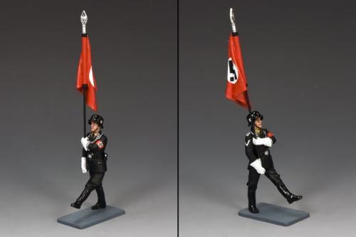 LAH179 - SS Flagbearer Goose-Stepping